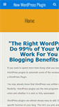 Mobile Screenshot of newwordpressplugin.com